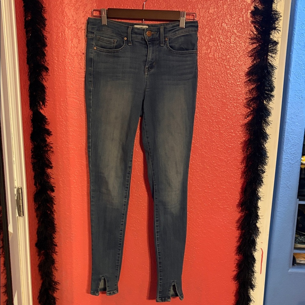 William Rast Dark Blue Skinny Jeans Low Rise Stretch